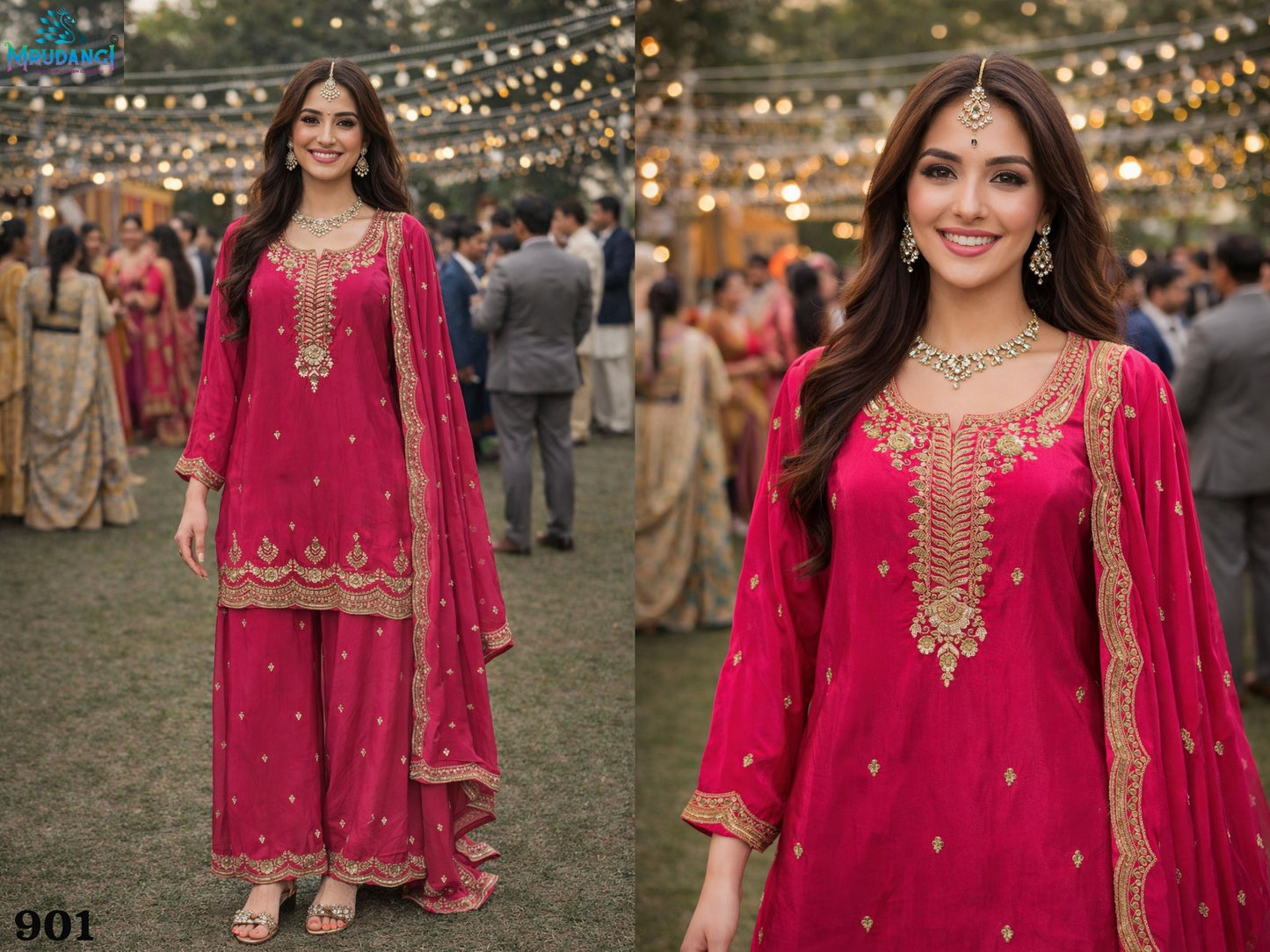 901 Pahal Mrudangi Premium Viscose Readymade Suits