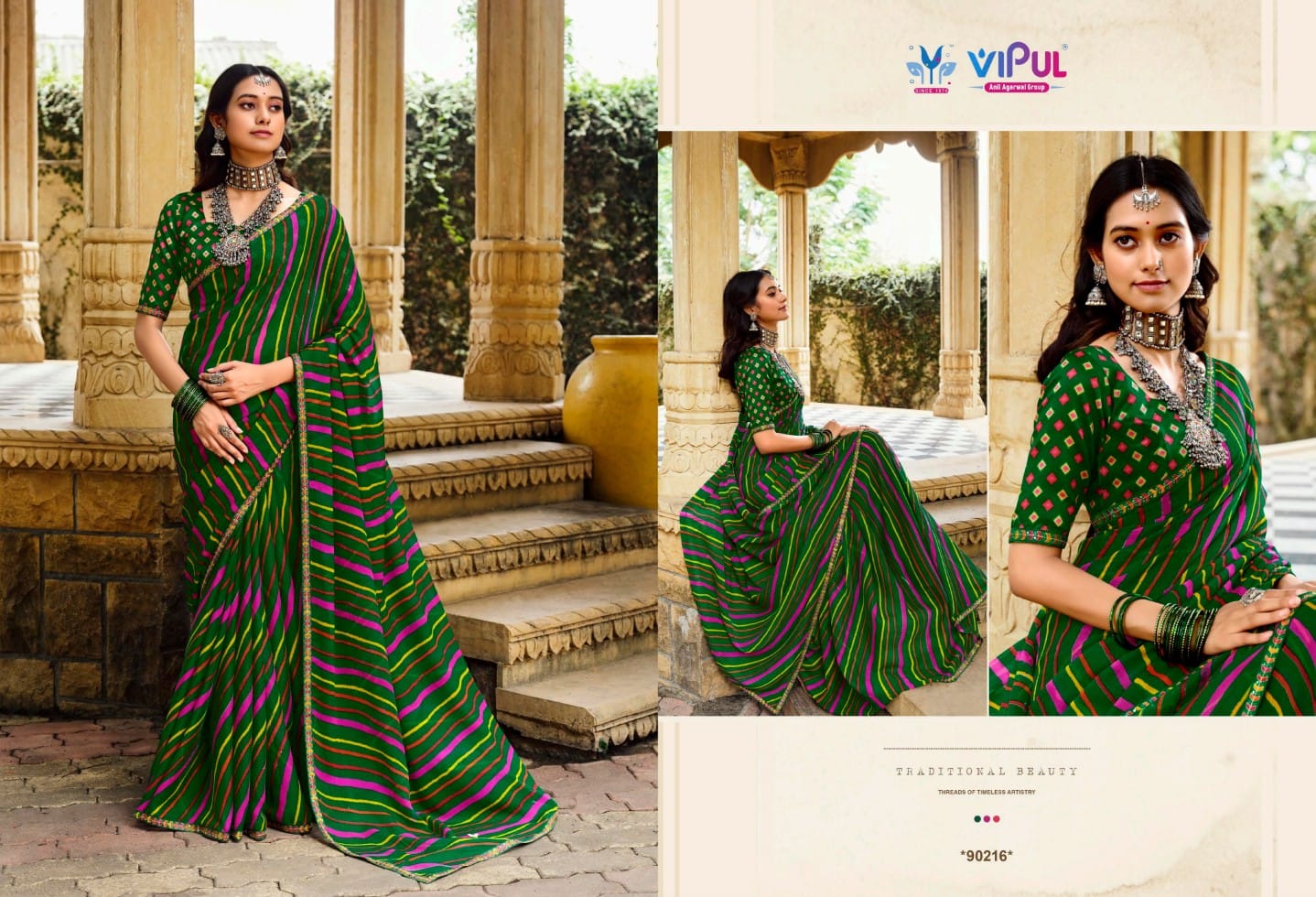 90216 Rangrez Vol 3 Vipul Chiffon Sarees