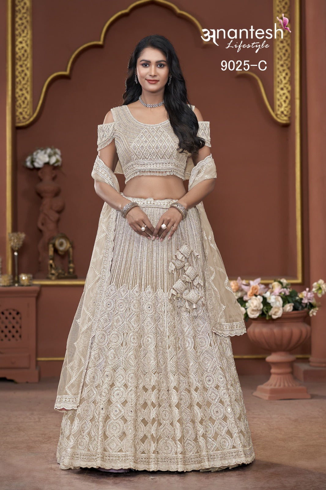 9025C Bridal Coulture 2025 Anantesh Premium Net Readymade Lehenga Choli