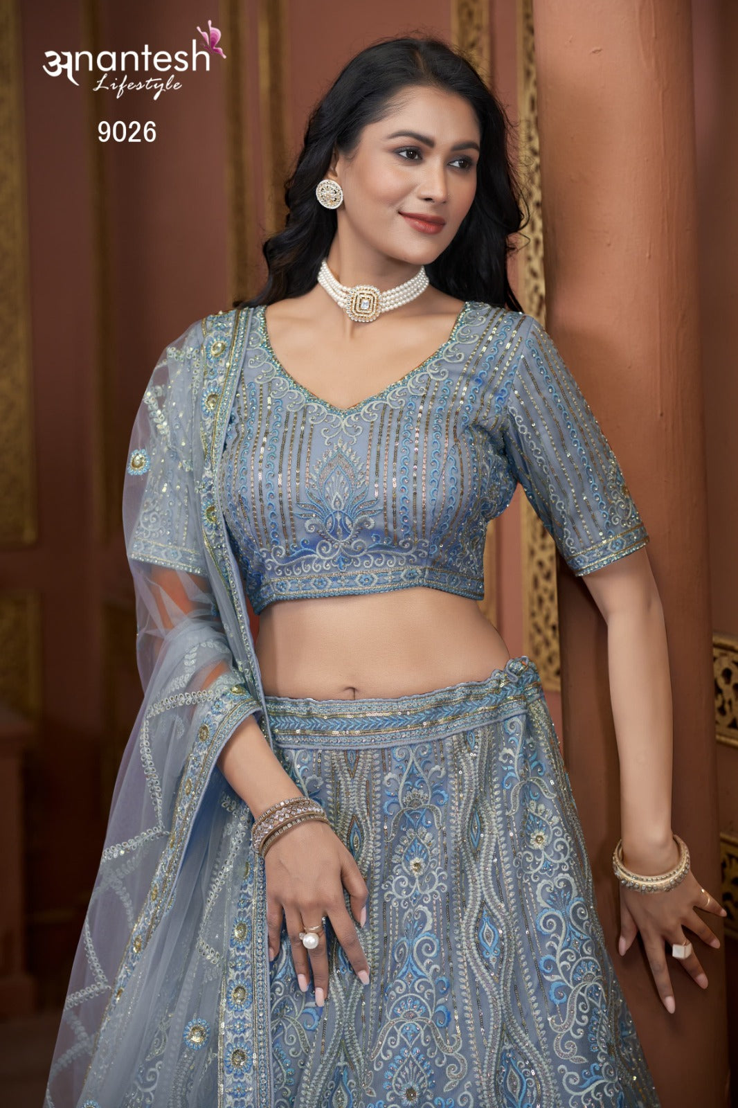 9026 Bridal Coulture 2025 Anantesh Premium Net Readymade Lehenga Choli