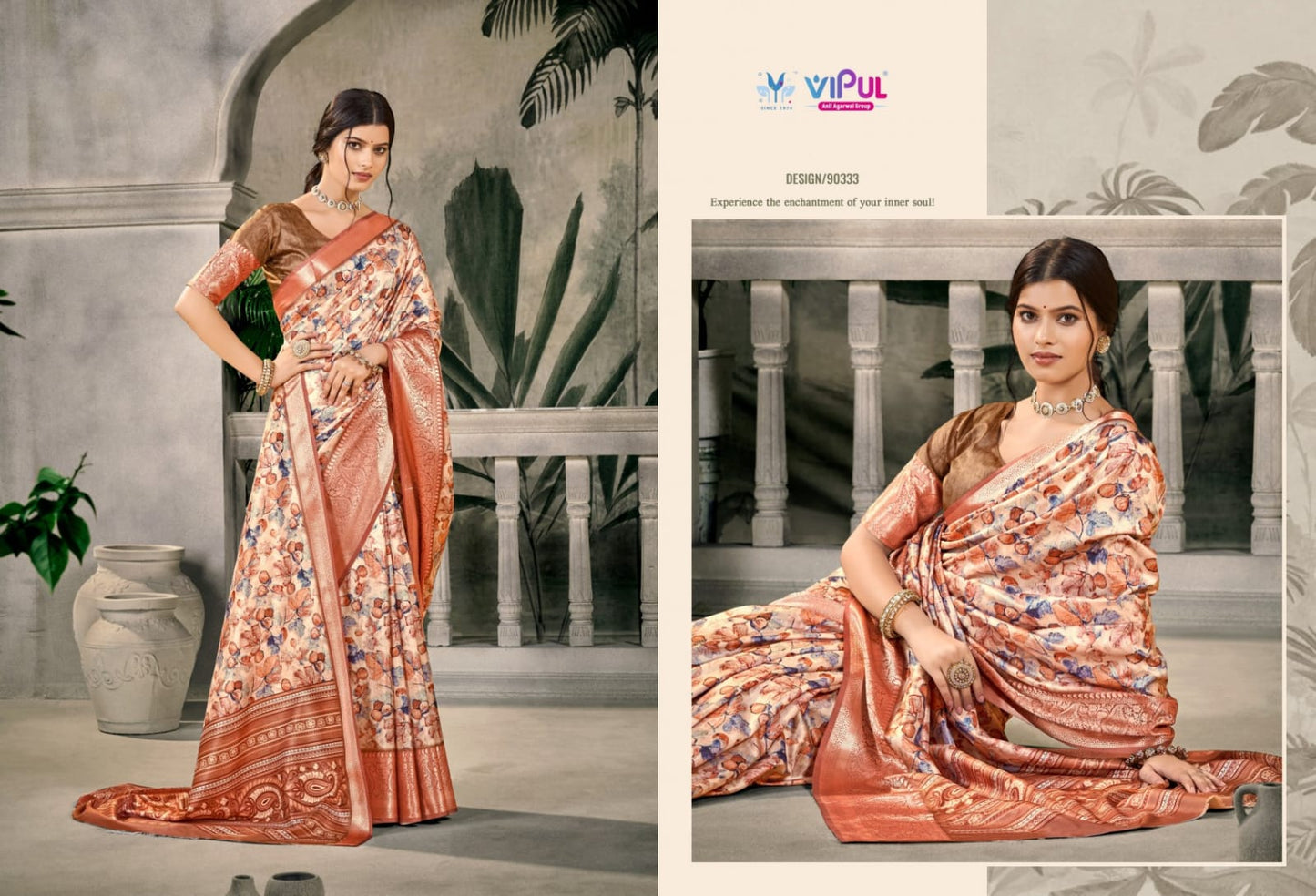 90333 Madhura Vol 2 Vipul Dola Silk Sarees
