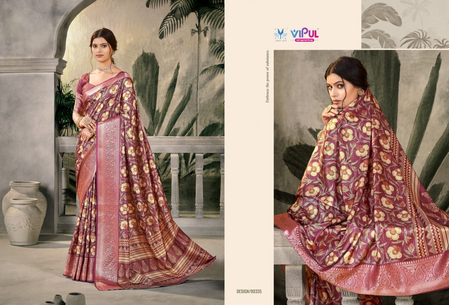 90335 Madhura Vol 2 Vipul Dola Silk Sarees