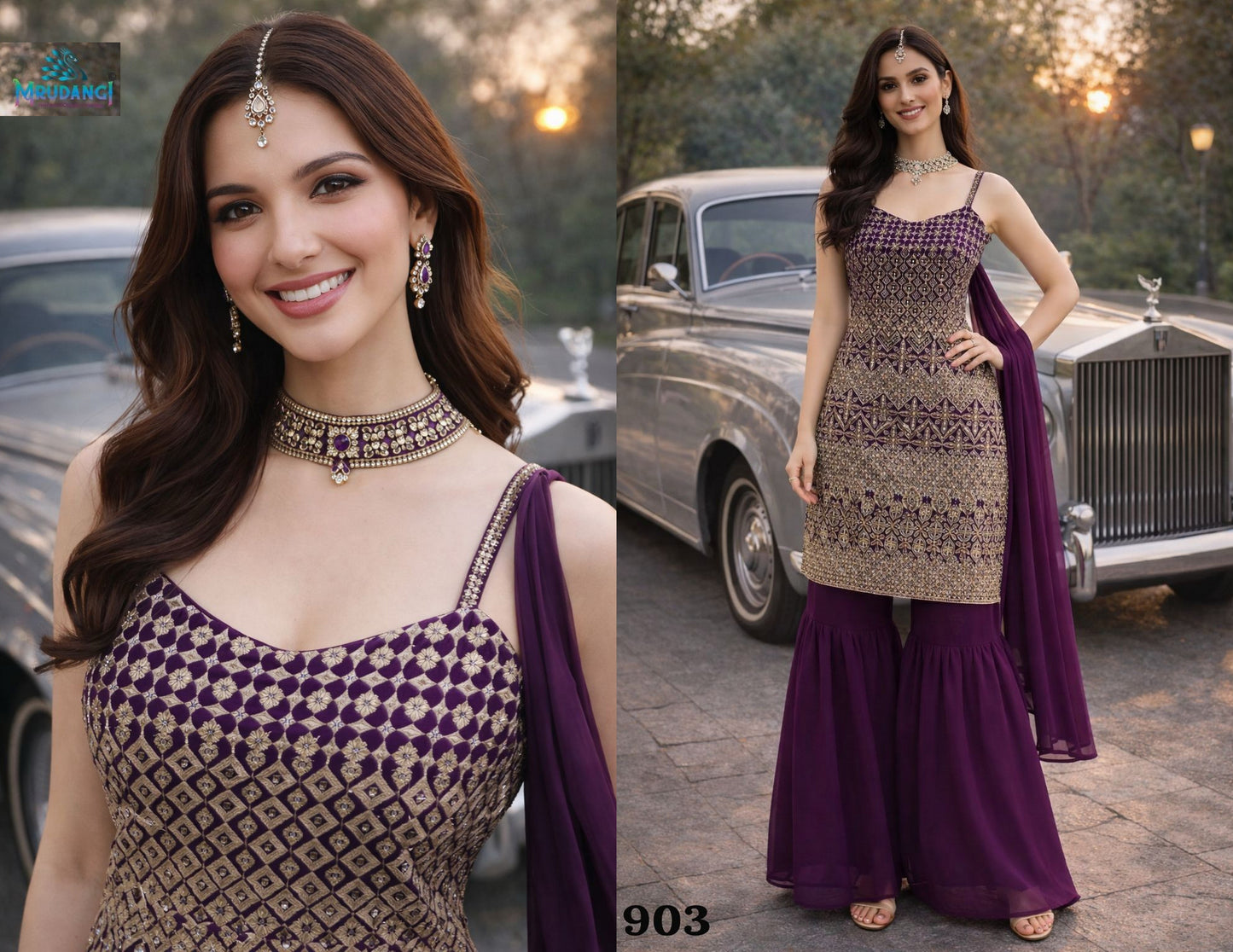 903 Lotus Vol 2 Mrudangi Premium Georgette Readymade Suits