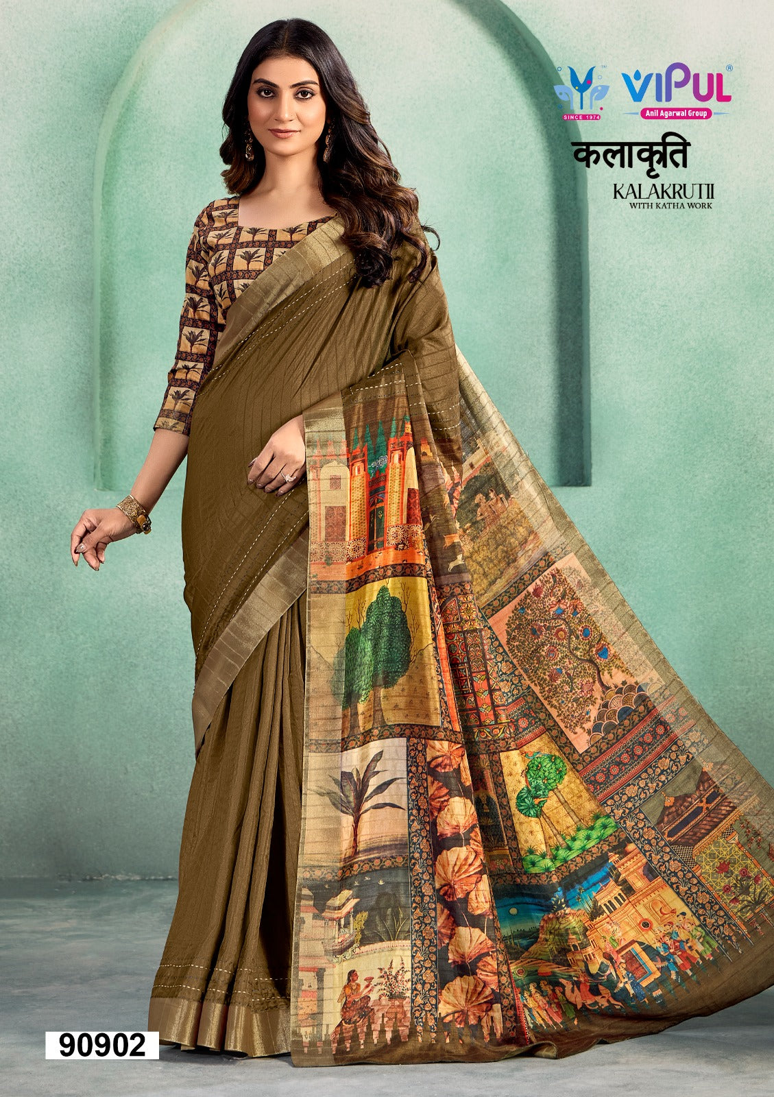 90902 Kalakruti Vipul Cotton Sarees