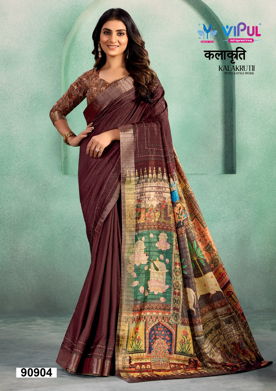 90904 Kalakruti Vipul Cotton Sarees