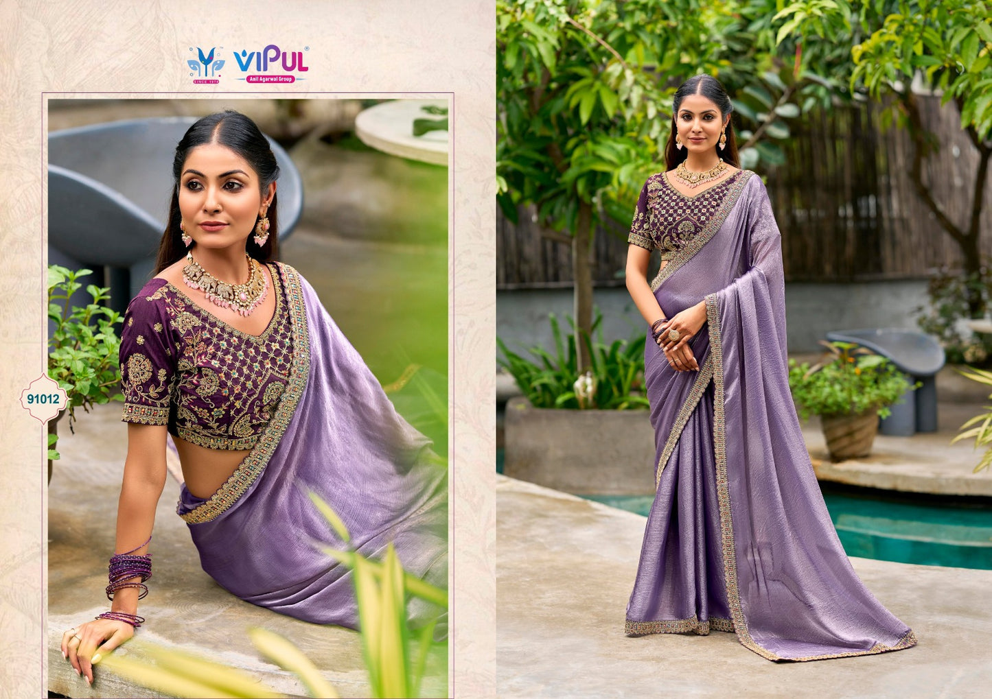 91012 Amaira Vol 1 Vipul Chiffon Sarees