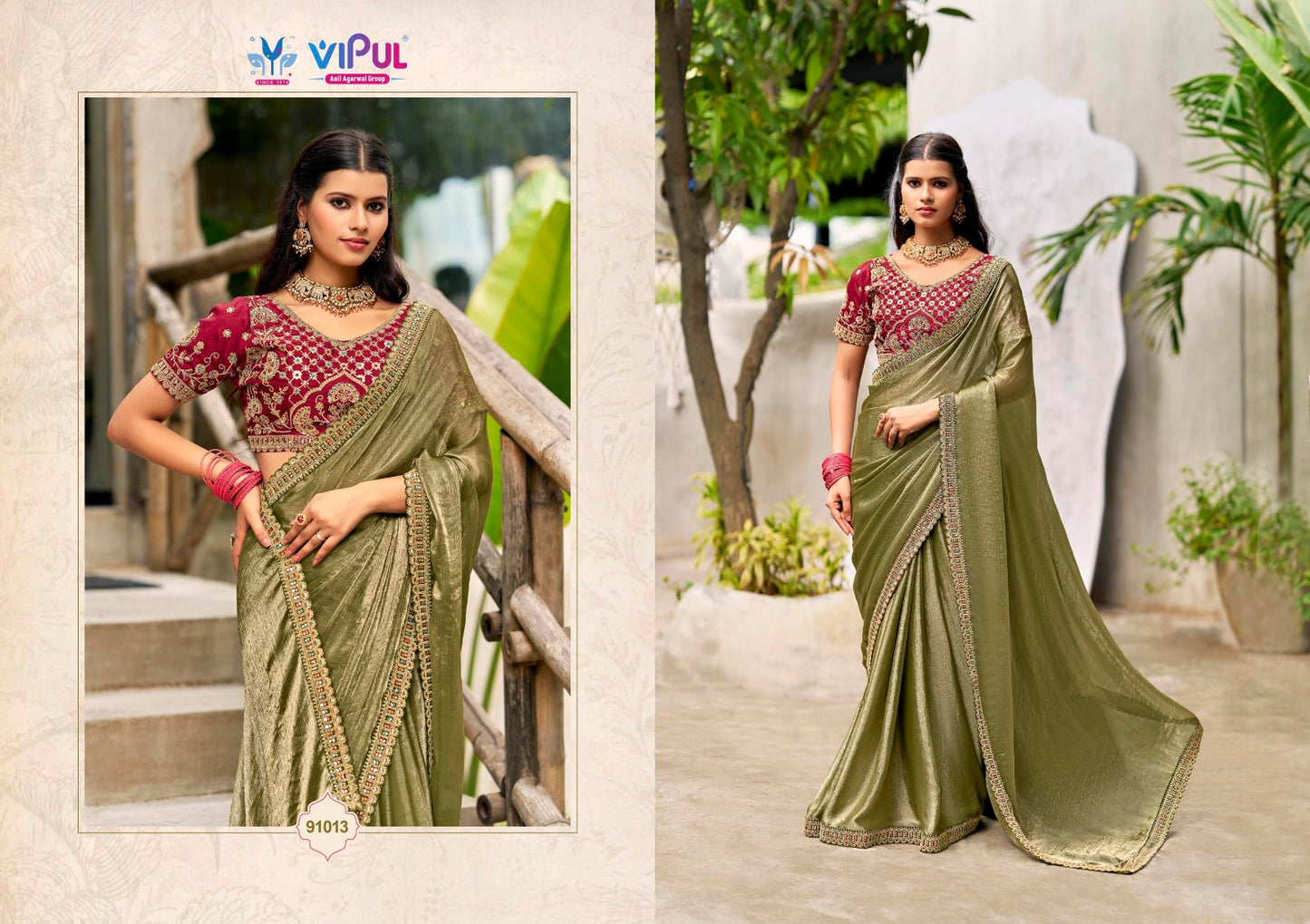 91013 Amaira Vol 1 Vipul Chiffon Sarees