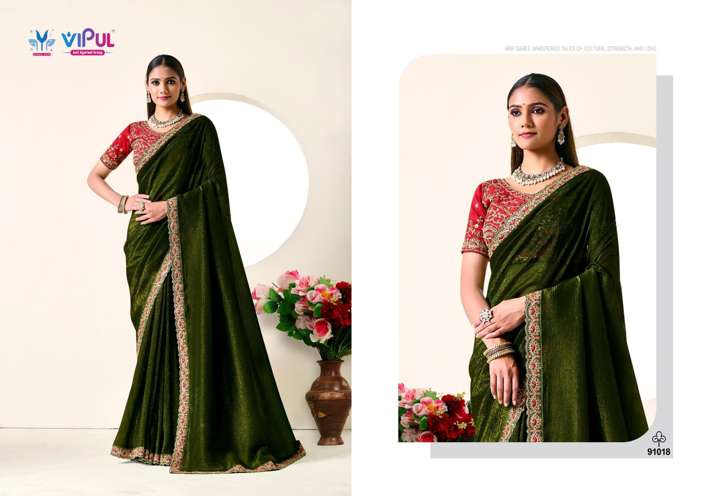 91018 Amaira Vol 4 Vipul Chiffon Sarees