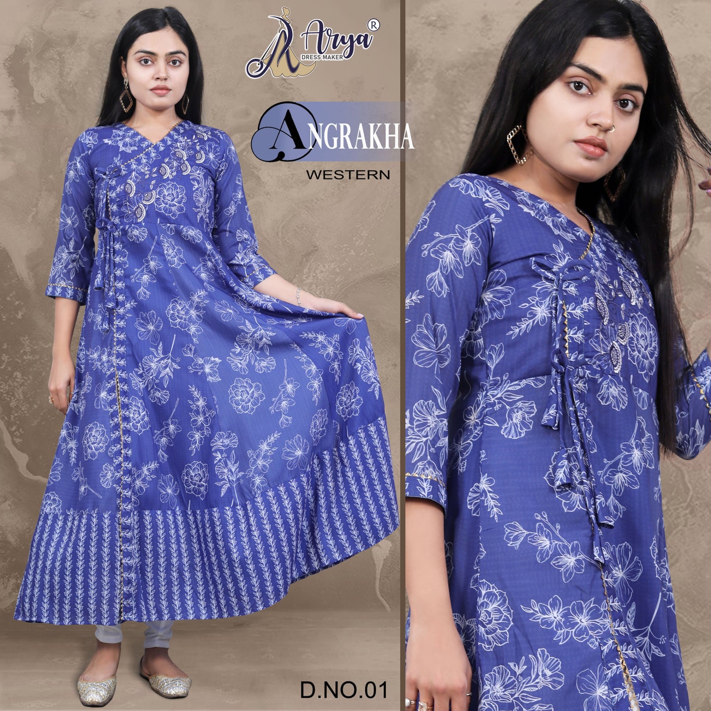 01 Angrakha Adm Western Dress
