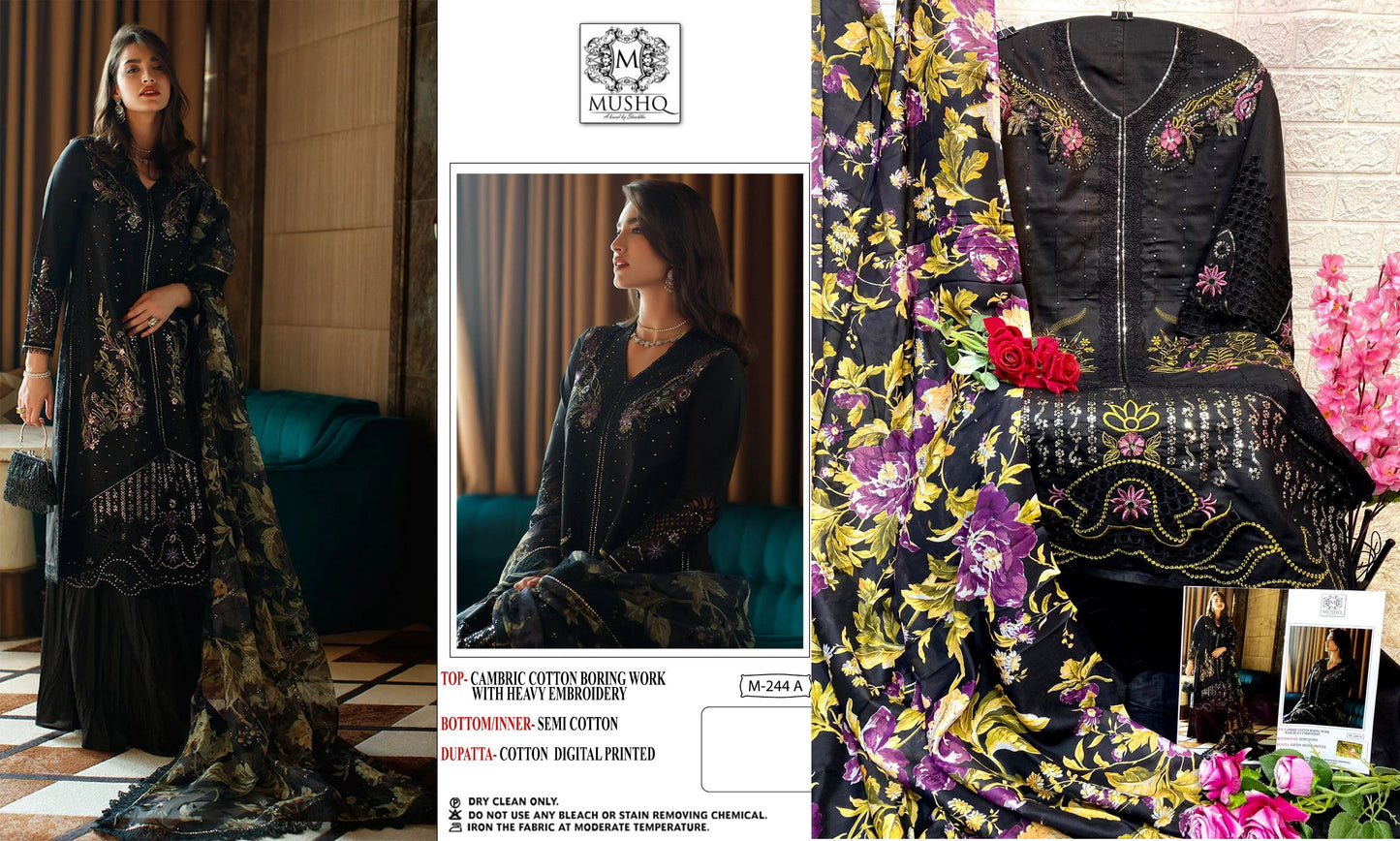 244A Mushq Pakistani Salwar Suits