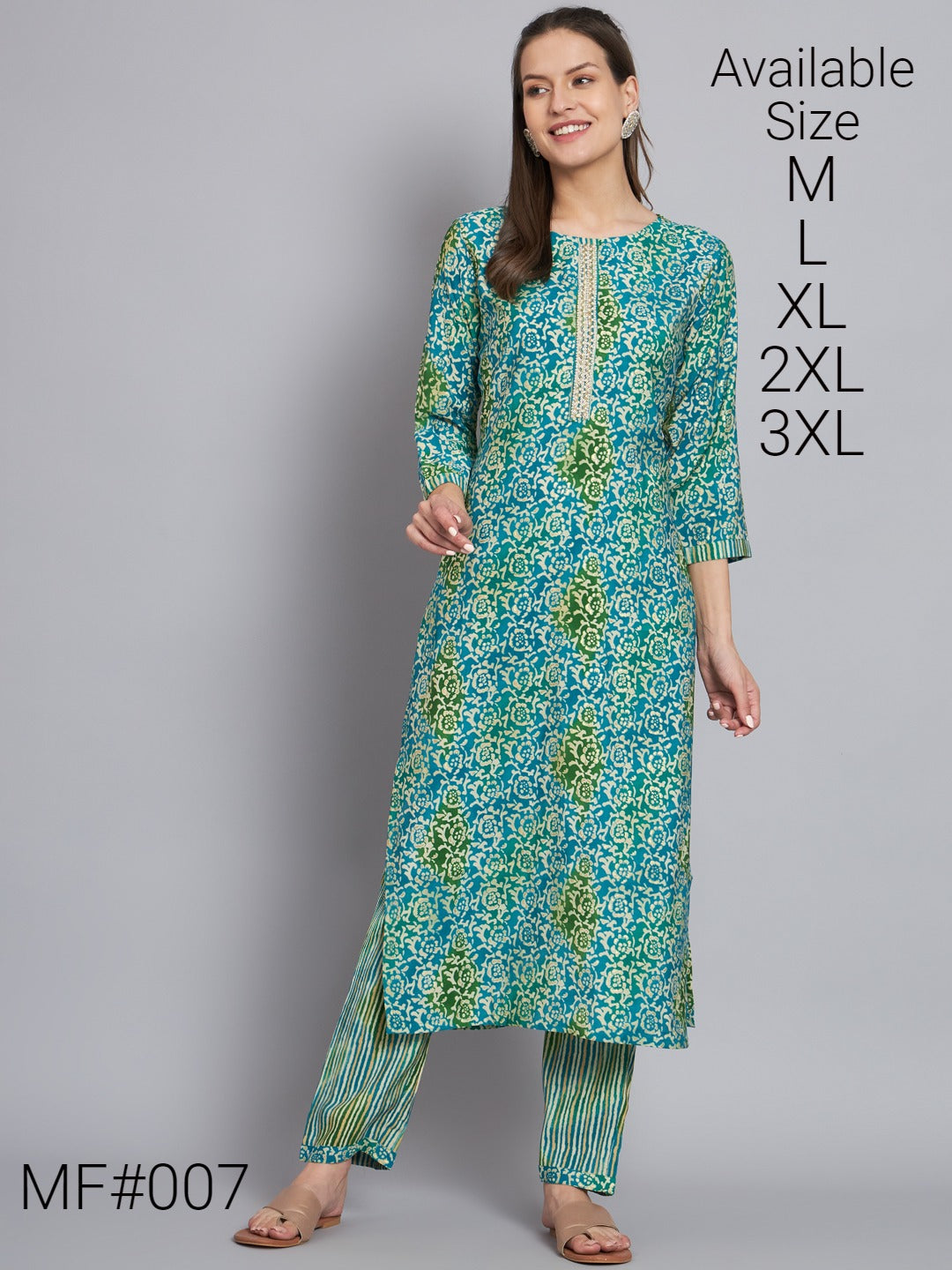 Mf 007 Msm Kurti Pant Set