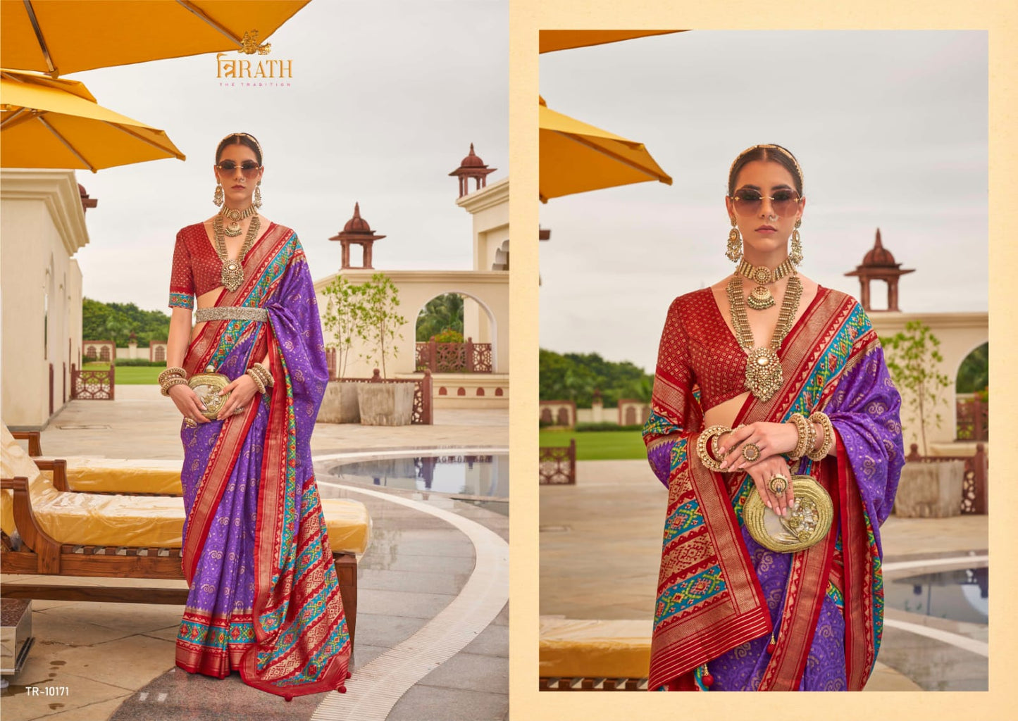 10171 Rasam Patola Trirath Sarees