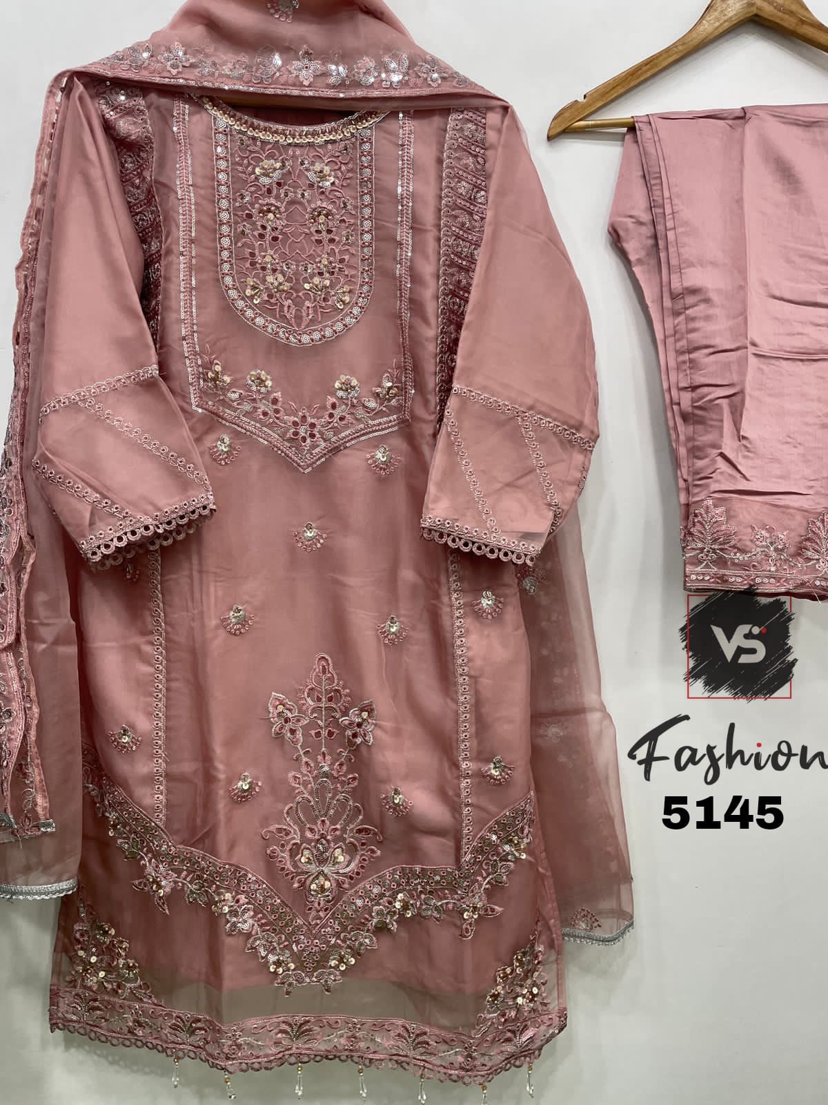 5145Peach Vs Fashion Pakistani Readymade Suits