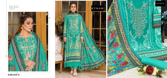 2157B Kynah Karachi Unstitched Suits