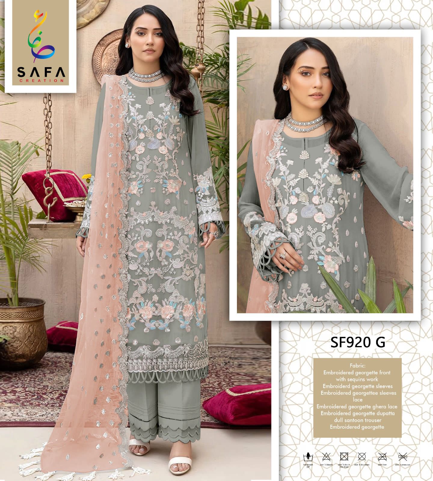 920G Safa Creation Jarkan Pakistani Salwar Suits
