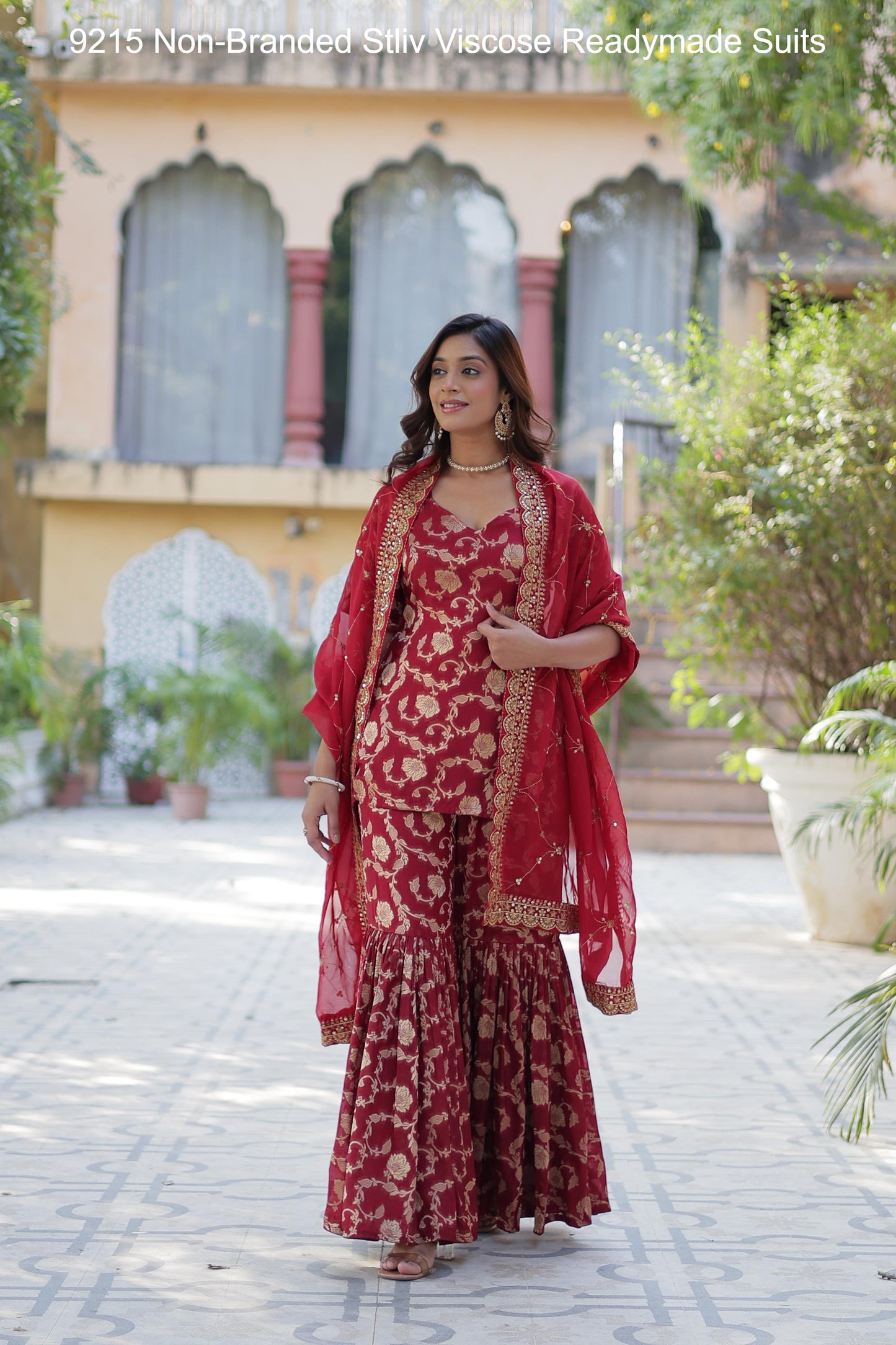 9215 Non-Branded Stliv Viscose Readymade Suits