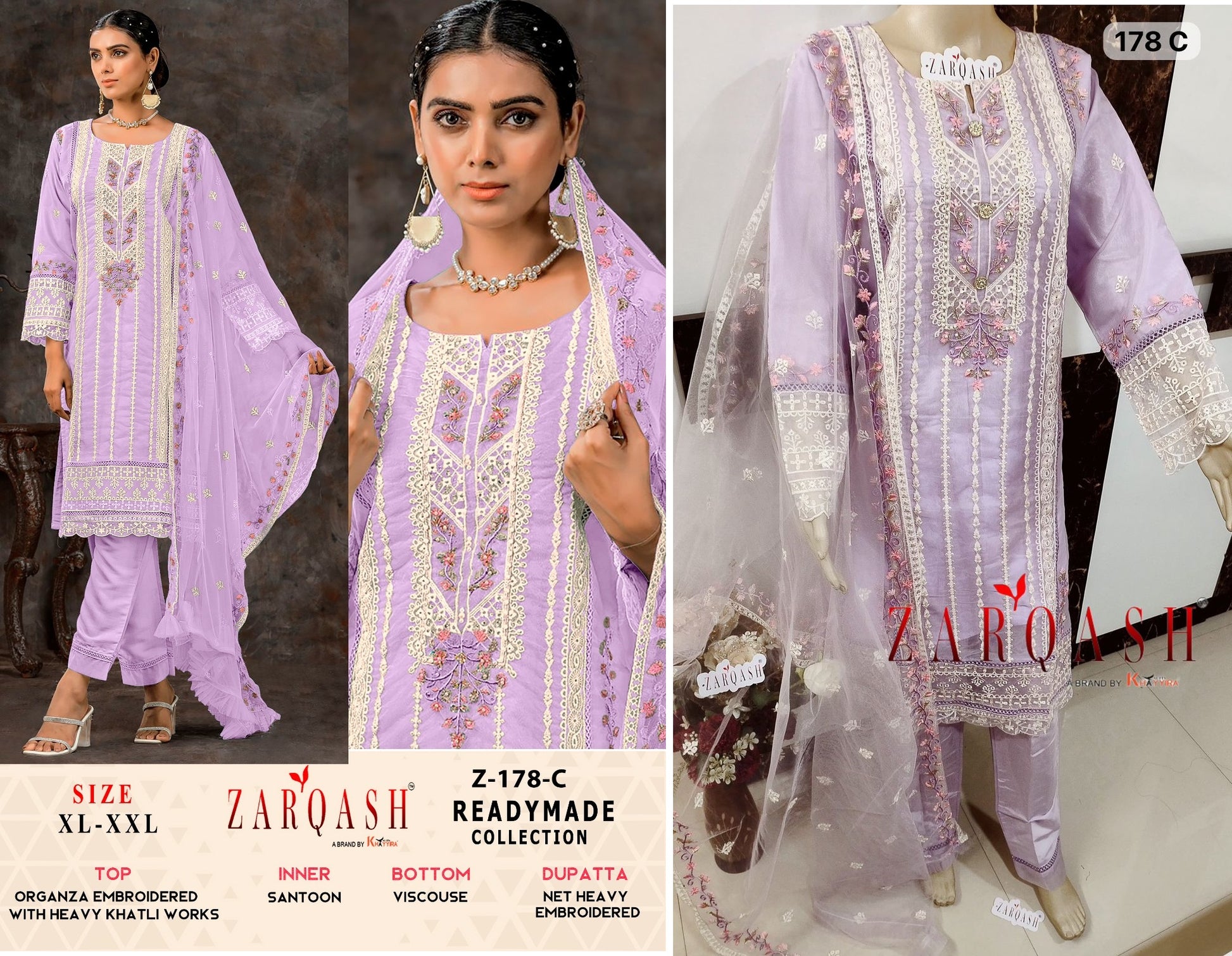 178C Zarqash Pakistani Readymade Suits