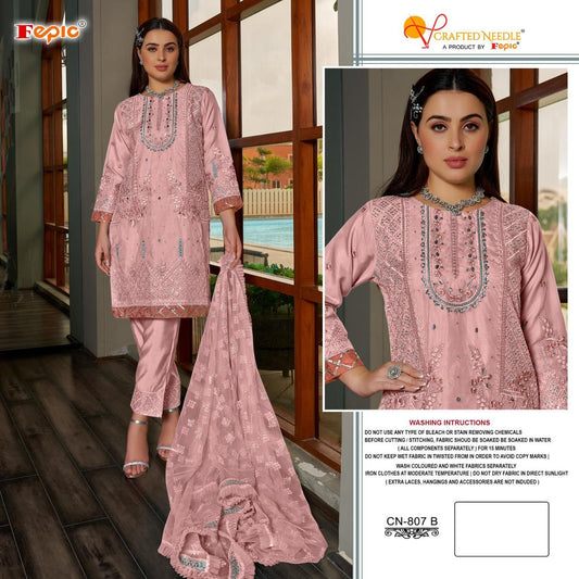 807B Crafted Needle Pakistani Readymade Suits