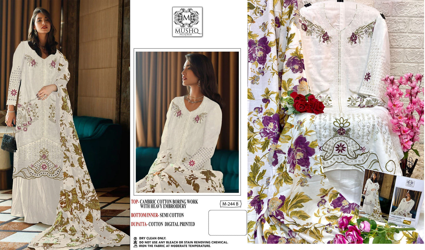 244B Mushq Pakistani Salwar Suits