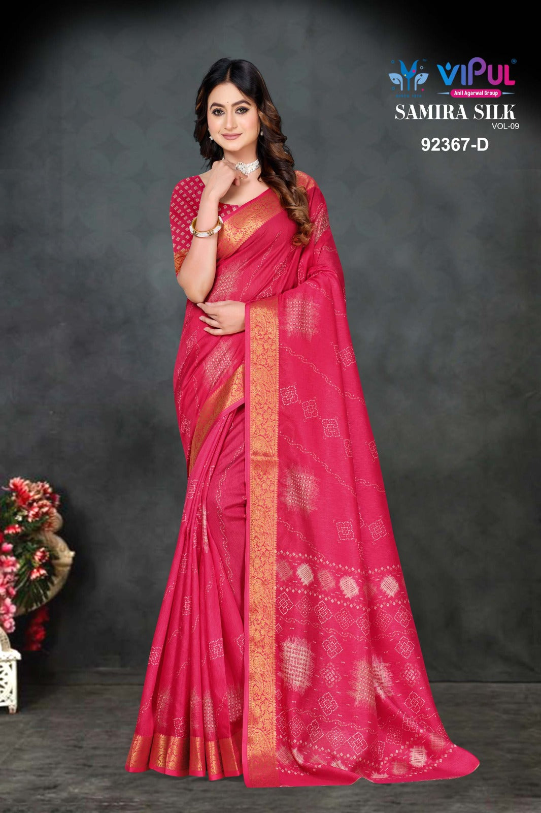 92367-D Samira Silk Vipul Silk Sarees