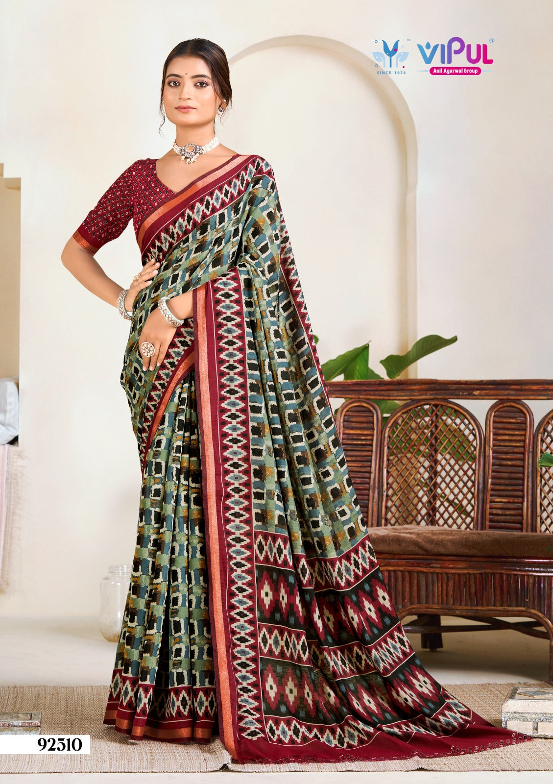 92510 Vipul Mal Cotton Sarees