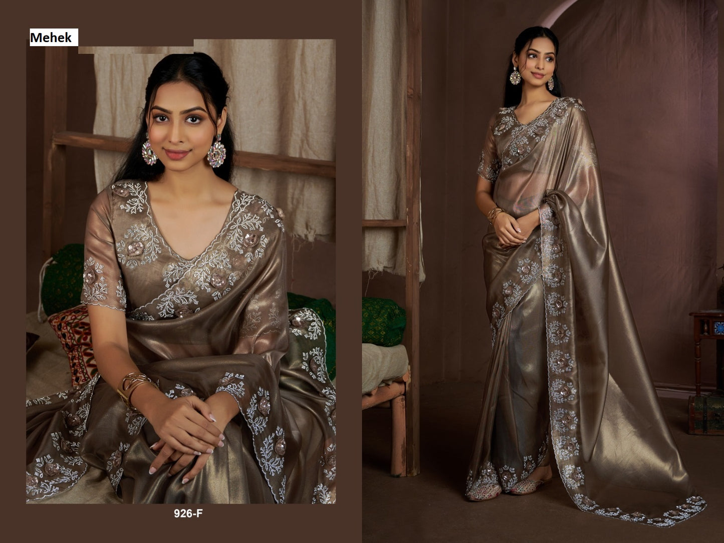 926F Mehek Raina Super Coat Sarees