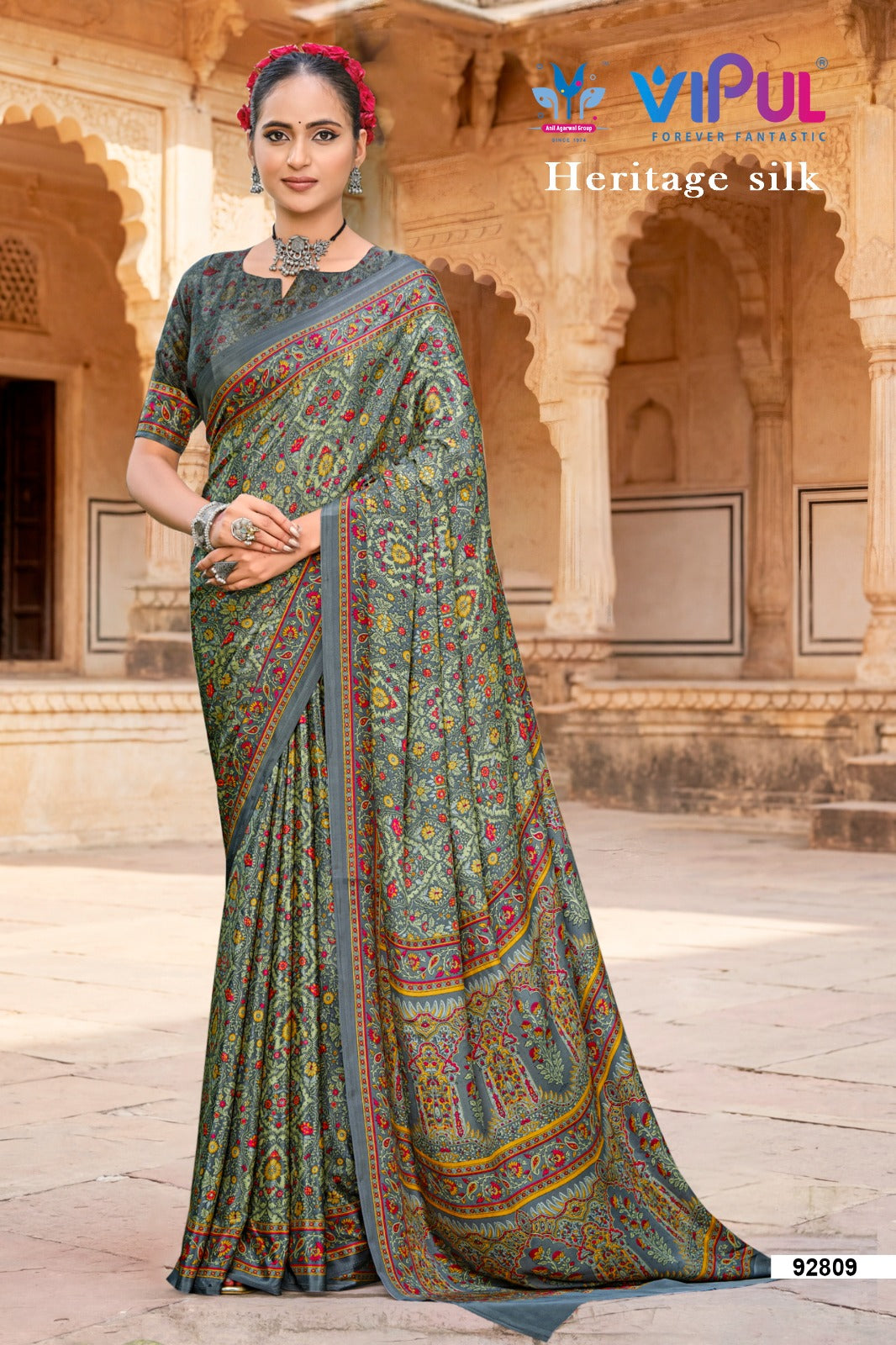 92809 Heritage Vipul Silk Sarees