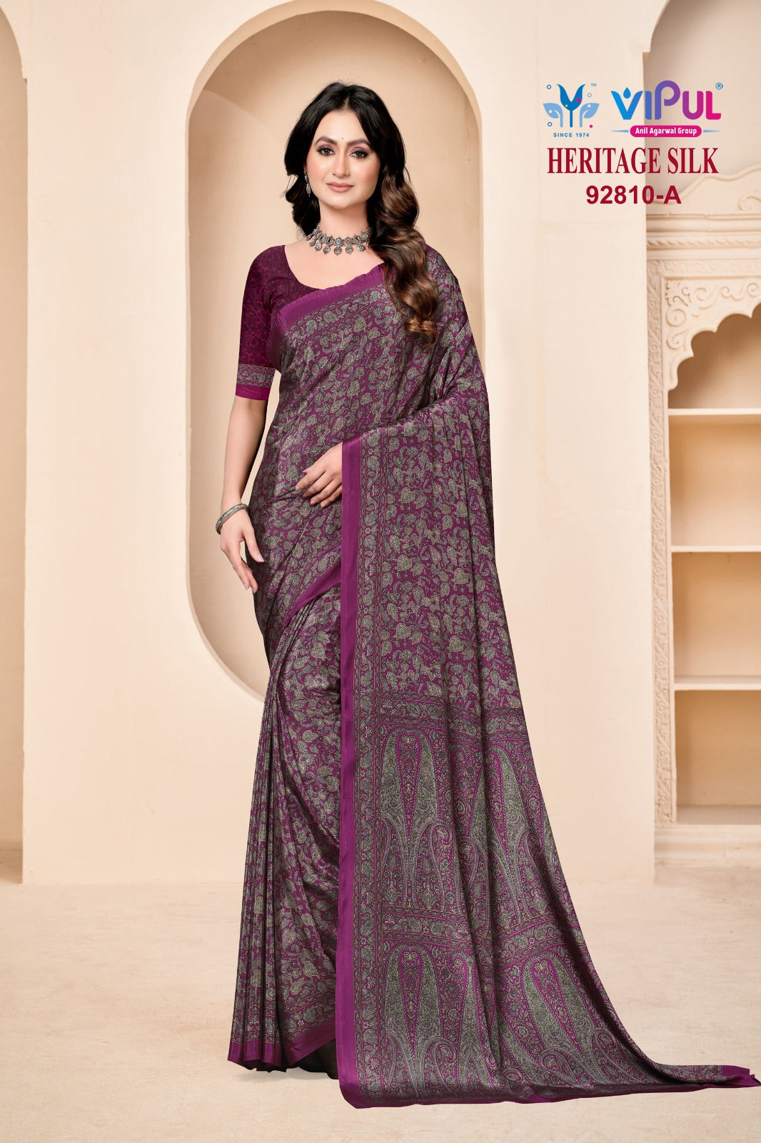 92810-A Vipul Creap Sarees