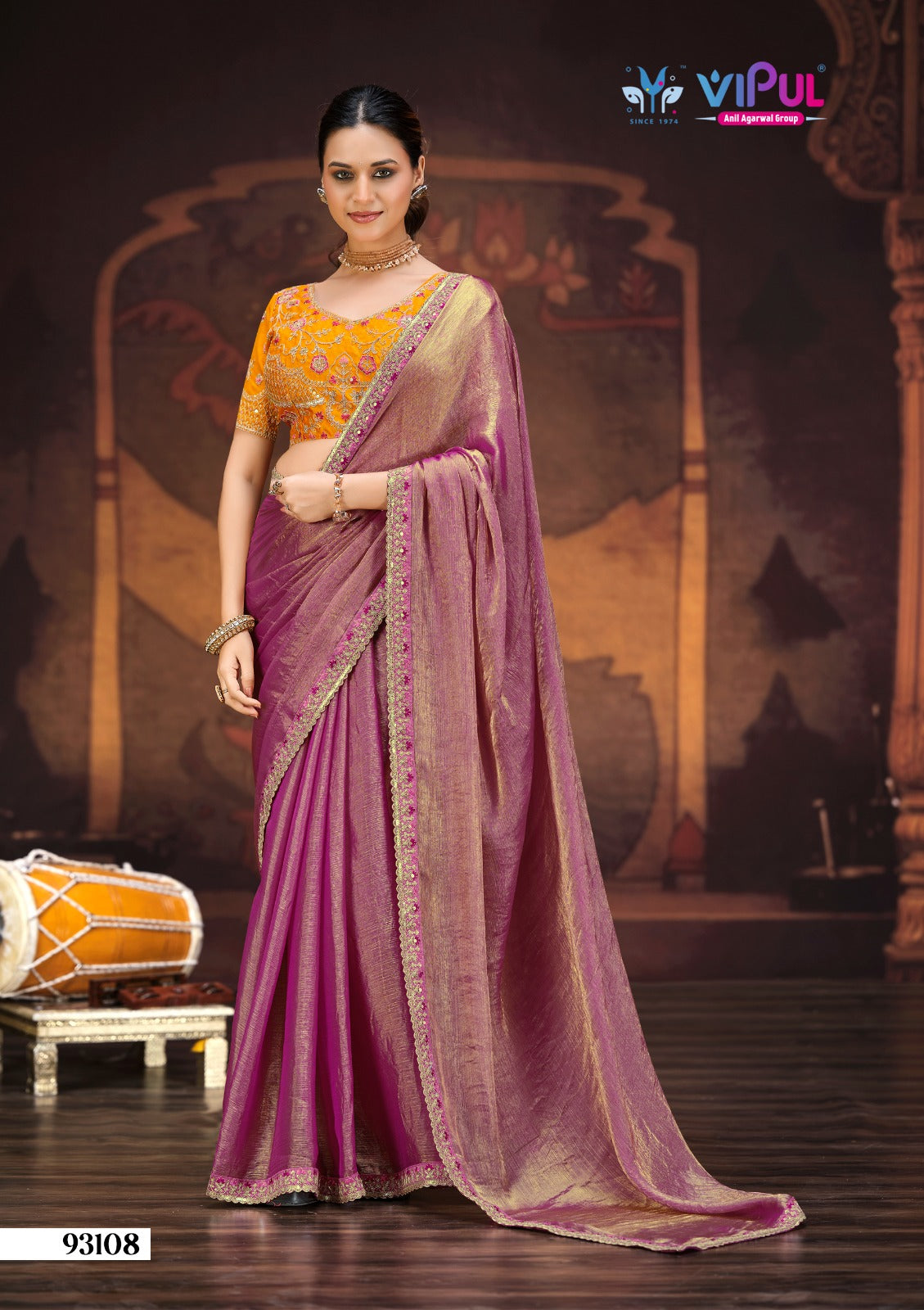 93108 Vipul Chiffon Sarees