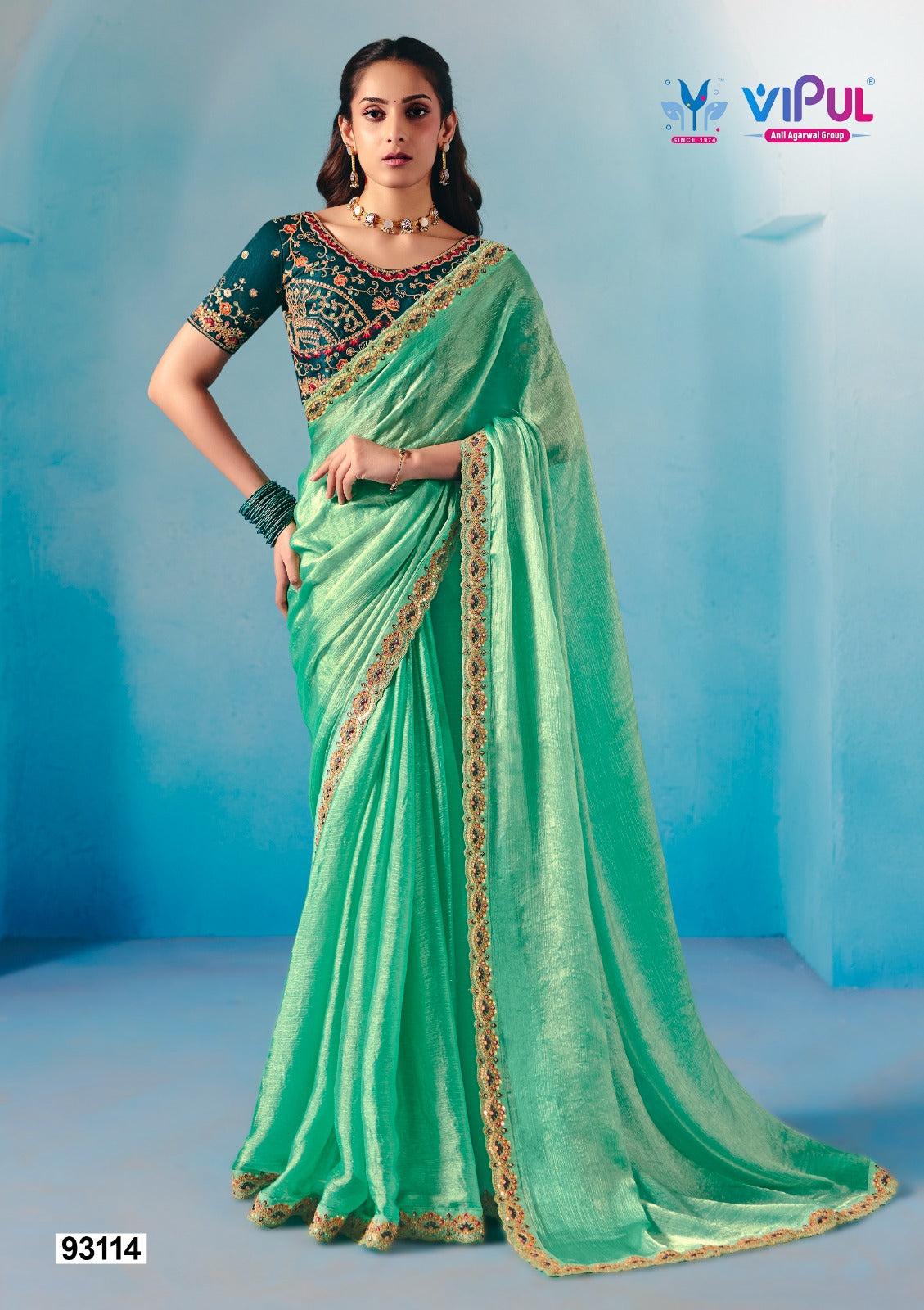 93114 Vipul Chiffon Sarees