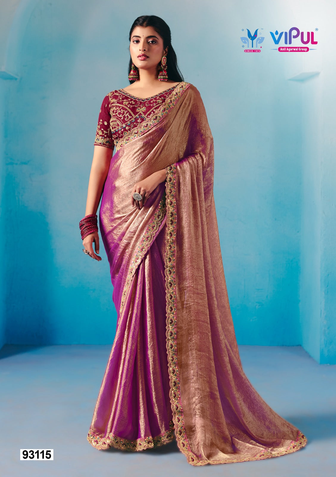 93115 Vipul Chiffon Sarees
