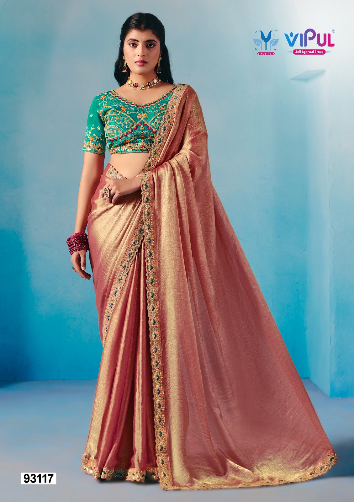 93117 Vipul Chiffon Sarees