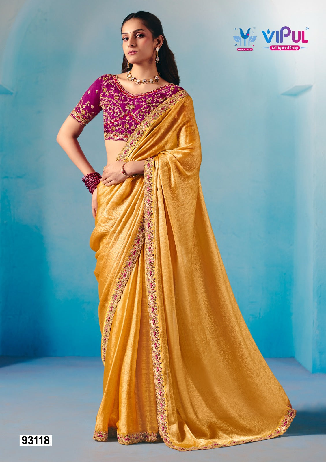 93118 Vipul Chiffon Sarees