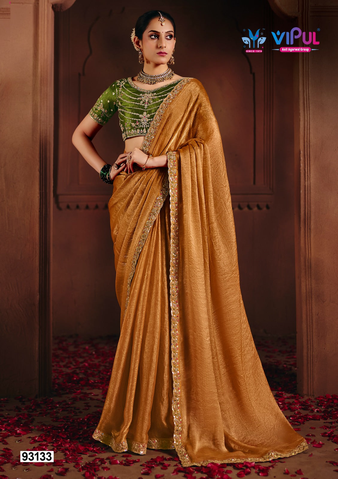 93133 Vipul Chiffon Sarees