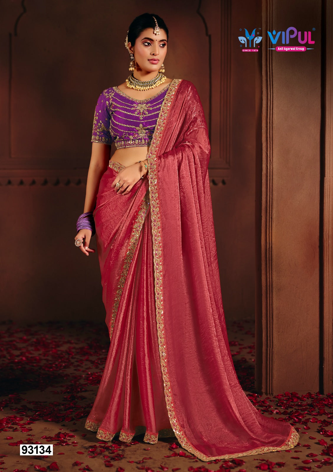 93134 Vipul Chiffon Sarees