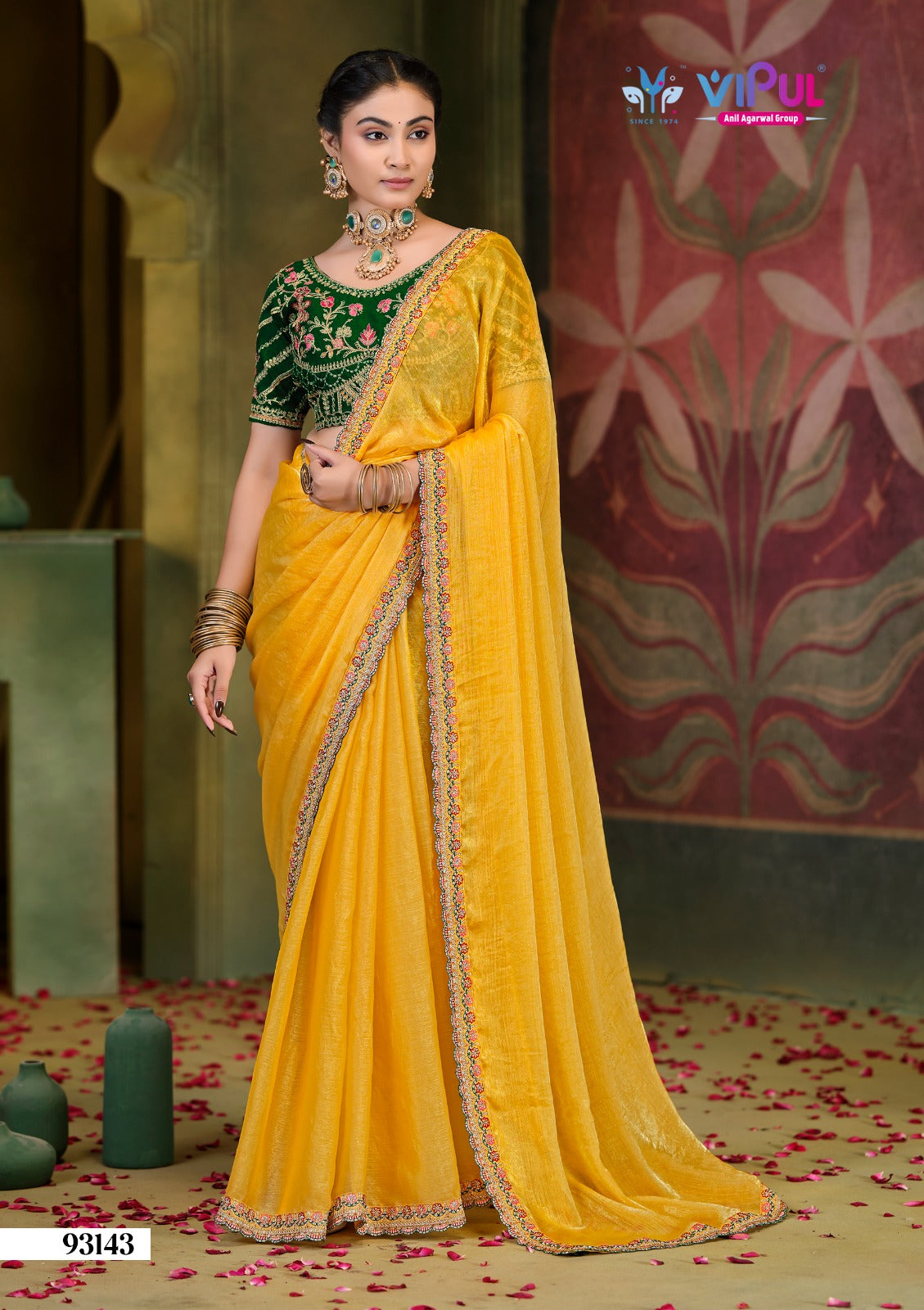 93143 Vipul Chiffon Sarees