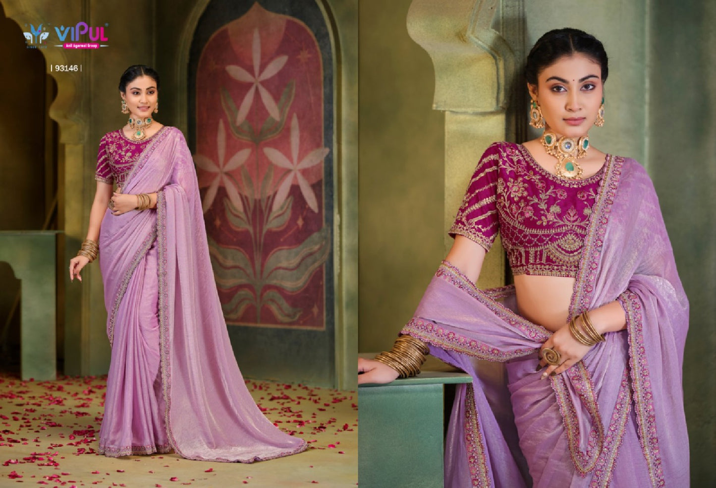93146 Amaira Vol 12 Vipul Chiffon Sarees