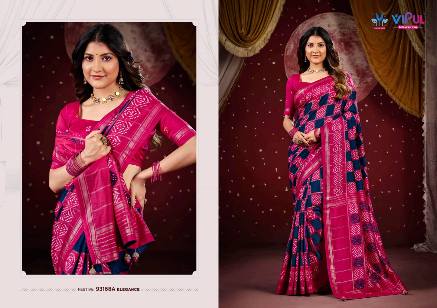 93168-A Aroma Plus Vol 10 Vipul Silk Sarees
