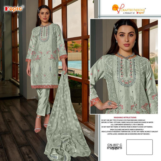 807C Crafted Needle Pakistani Readymade Suits