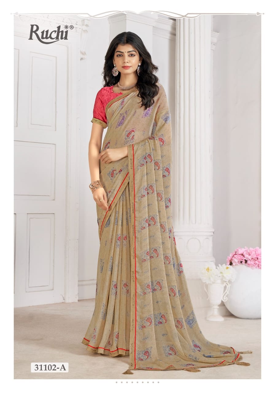 31102A Vanilla Vol 5 Ruchi Sarees