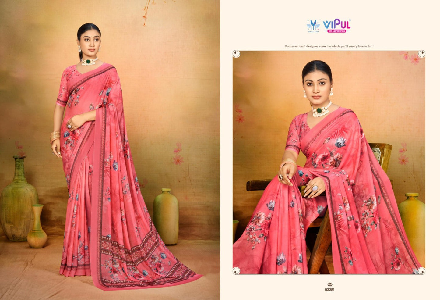 93281 Siddhi Vol 2 Vipul Wetless Sarees