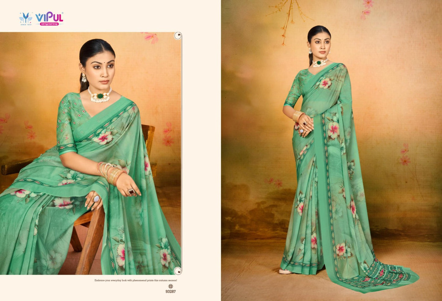 93287 Siddhi Vol 2 Vipul Wetless Sarees