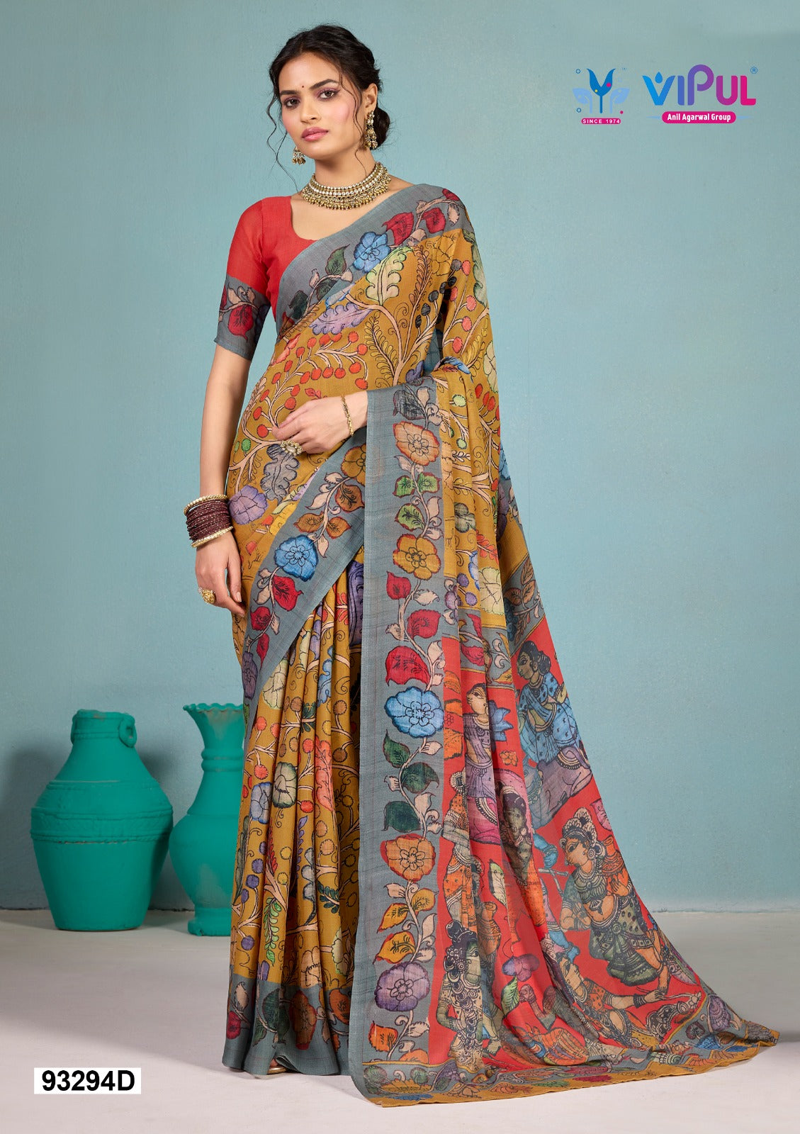93294-D Antique Royal Vol 25 Vipul Soft Georgette Sarees