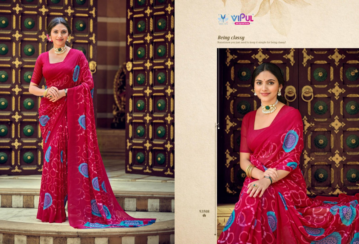 93508 Simrah Vol 17 Vipul Georgette Sarees