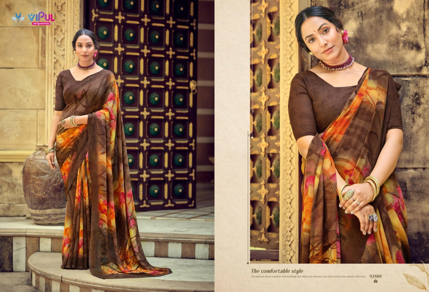 93509 Simrah Vol 17 Vipul Georgette Sarees