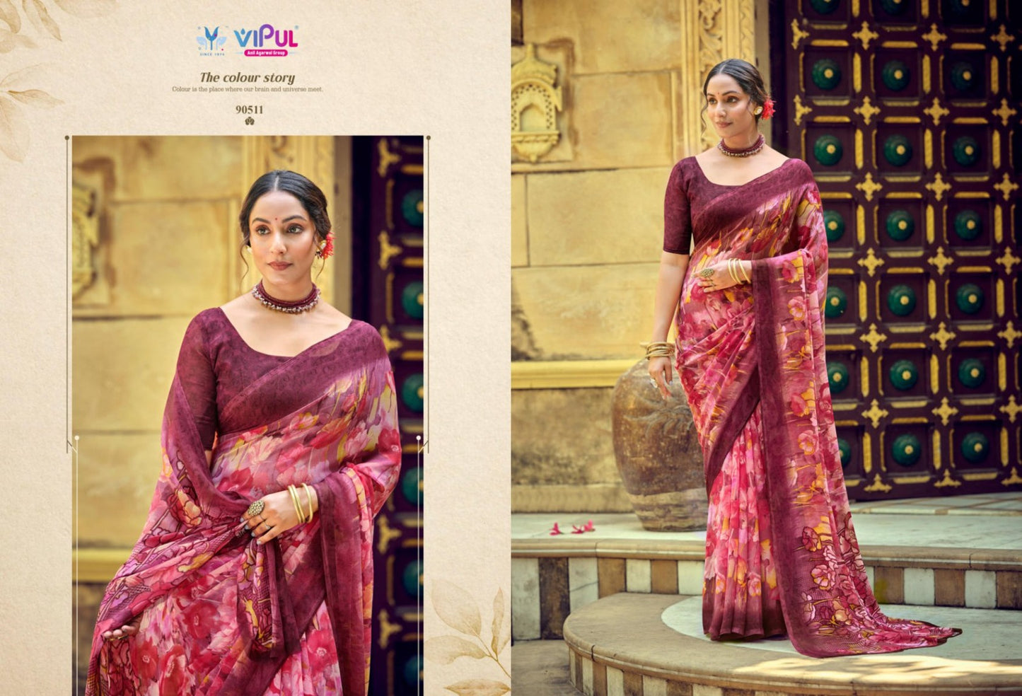 93511 Simrah Vol 17 Vipul Georgette Sarees