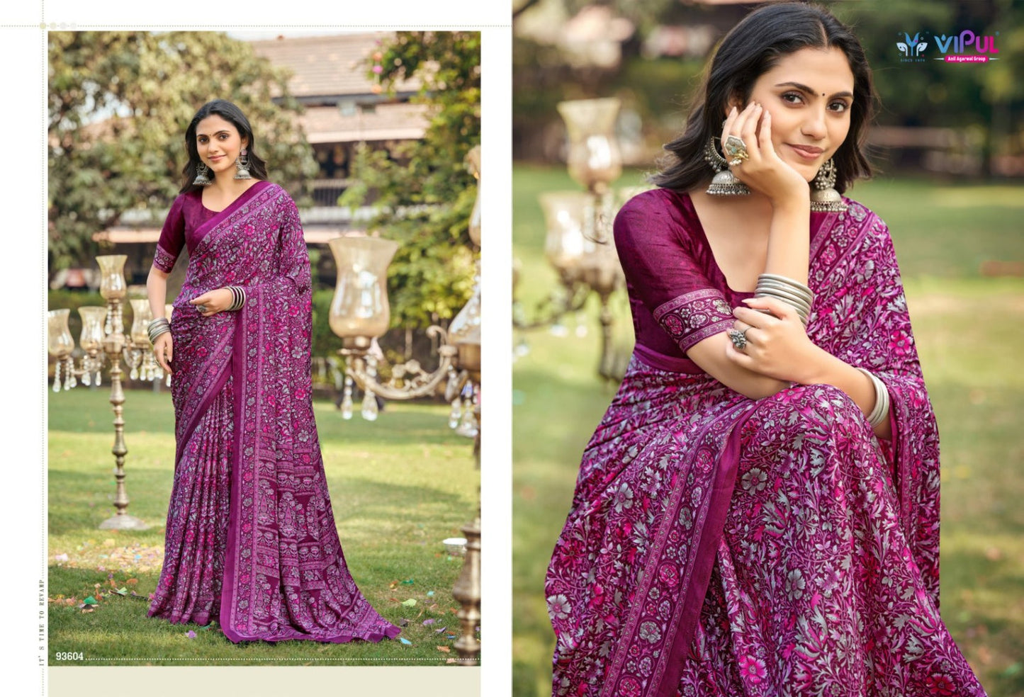93604 Heritage Vol 14 Vipul Crepe Sarees