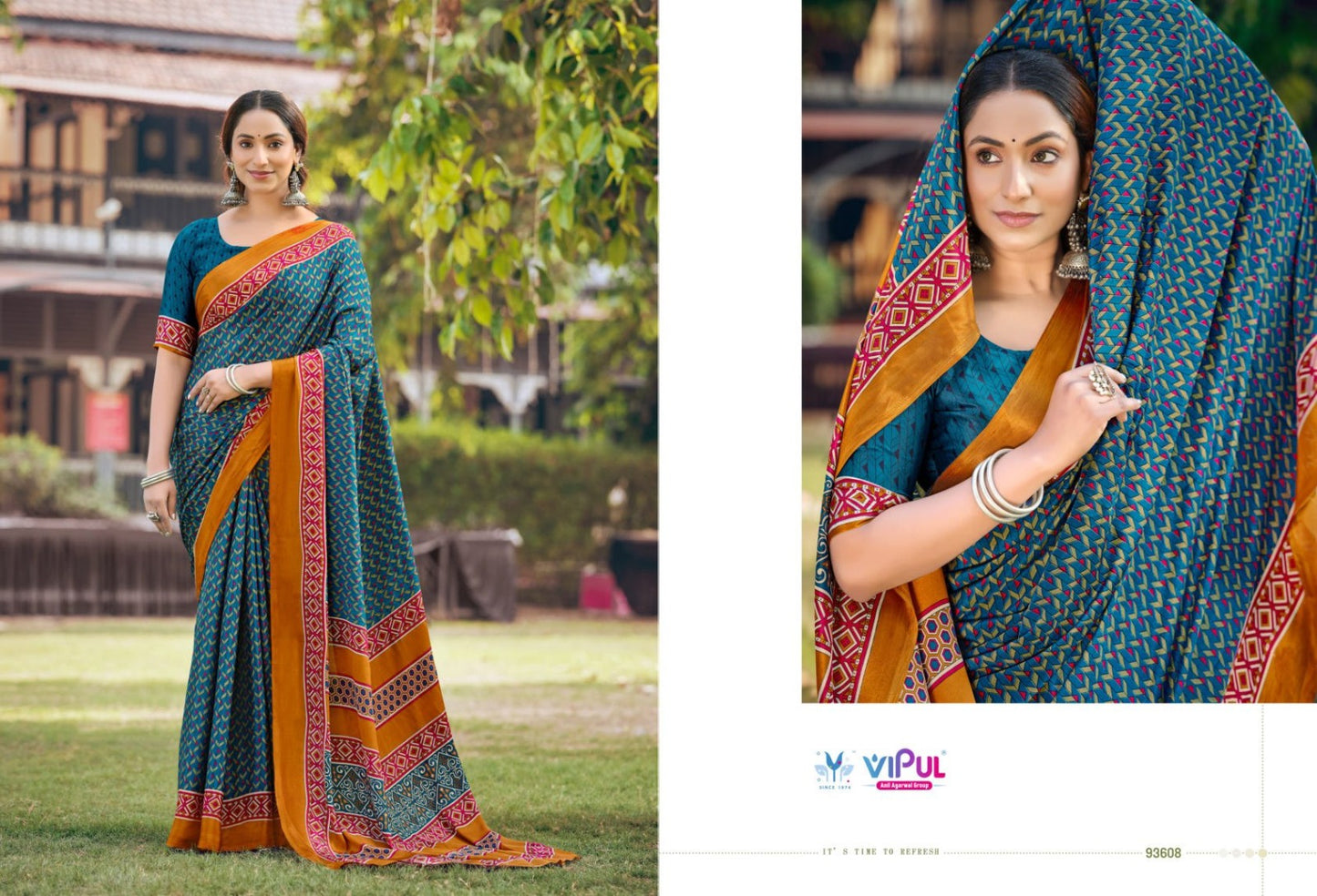 93608 Heritage Vol 14 Vipul Crepe Sarees