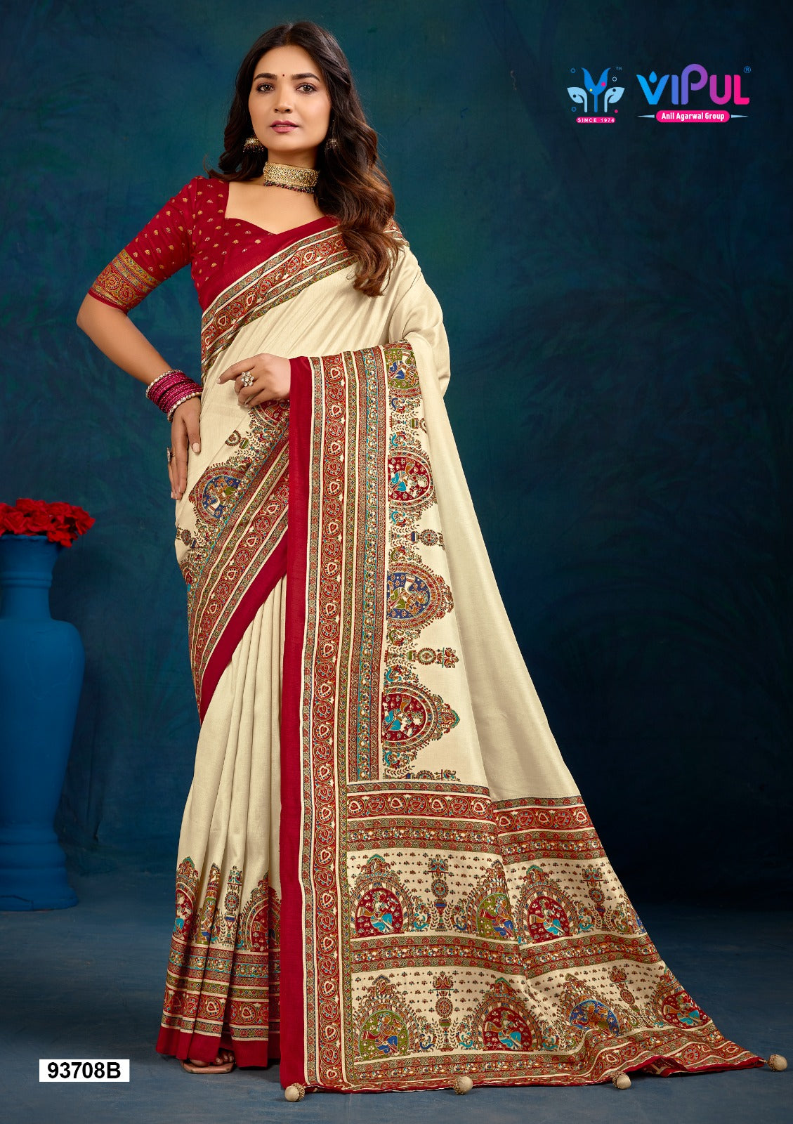93708-B Vipul Silk Sarees