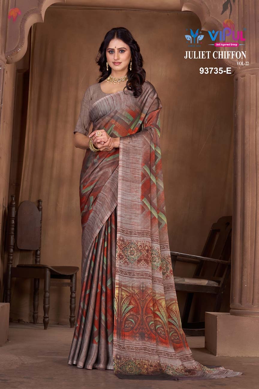 93735-E Juliet Vipul Chiffon Sarees